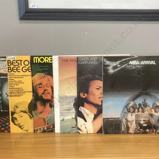 Vinyl LPs - Assorted Simon & Garfunkel, Bee Gees & ABBA