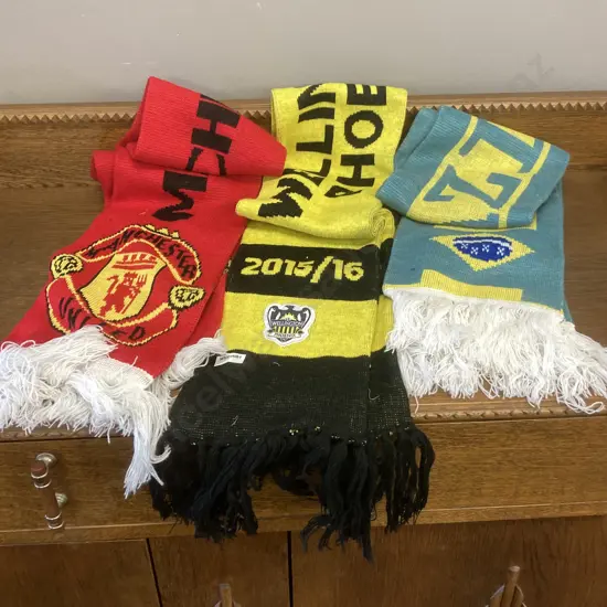 Football Scarves - Wellington Phoenix 2015/16, Manchester United, Brazil