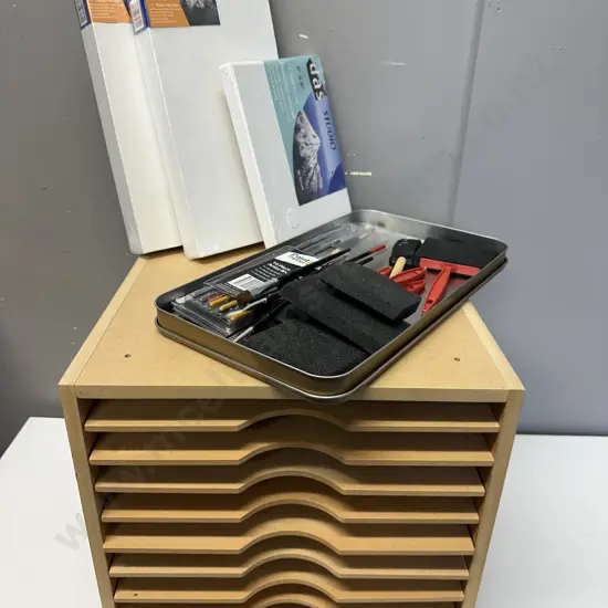 Scrapbooking Storage Rack 34x34cm & Painting Sundries 