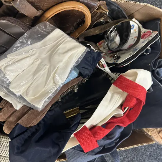Vintage Handbags, Gloves Etc