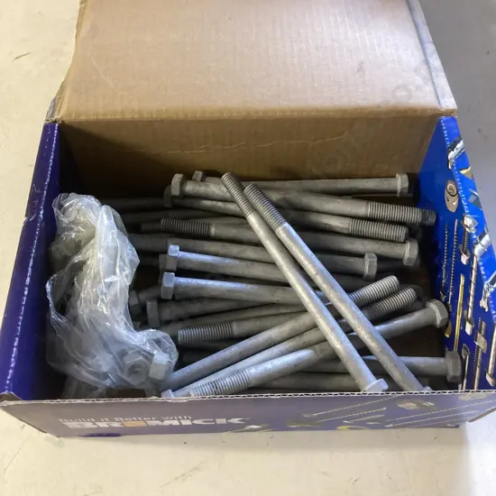 33 x Bremick Class 4.6 Hex Bolts & Nuts M12 x 180mm Galvanised