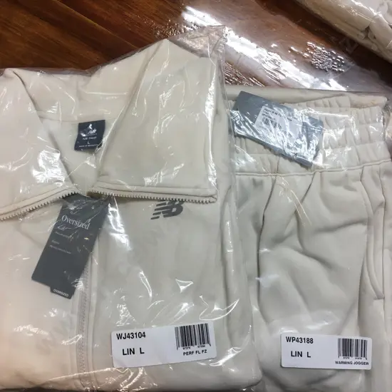 New Balance Linen Colour Warming Jogger Pants & Linen Colour Jacket, Size Large