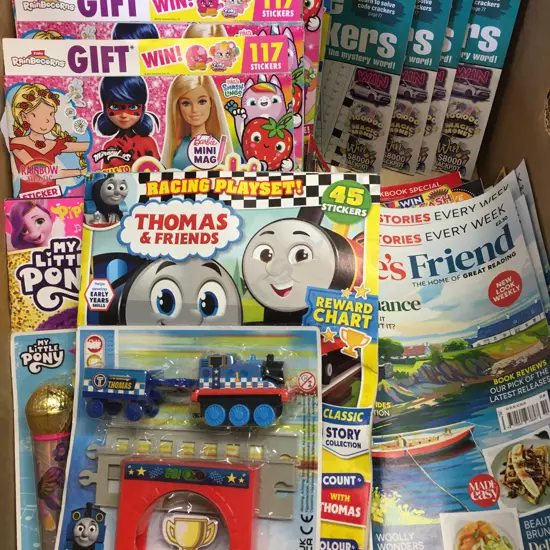 Box Assorted Magazines, Puzzle Books & Gift Sets