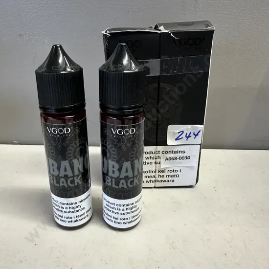 Vape Juice - VGOD Cubano Black, 2 x 60ml, 3mg