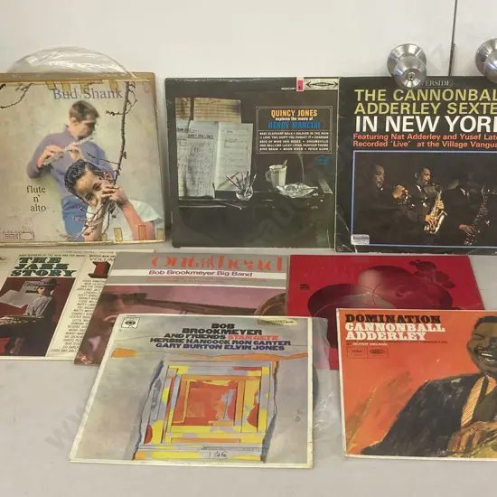 Assorted Jazz Vinyl LPs x 8 - Bud Shank, Cannonball Adderley, Bob Brookmeyer Etc