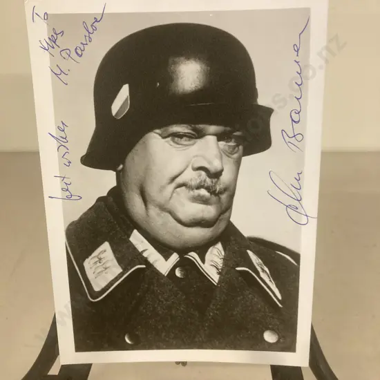 John Banner Hogan's Heroes Sergeant Schultz Signed Autographed 7" x 5" Black & White Photo