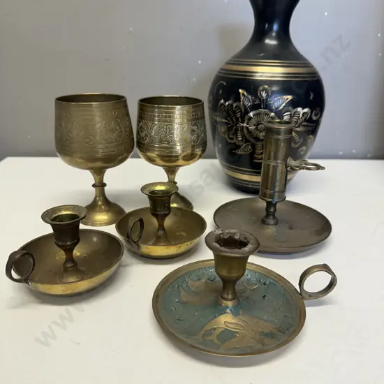 Selection Of Brass Items 