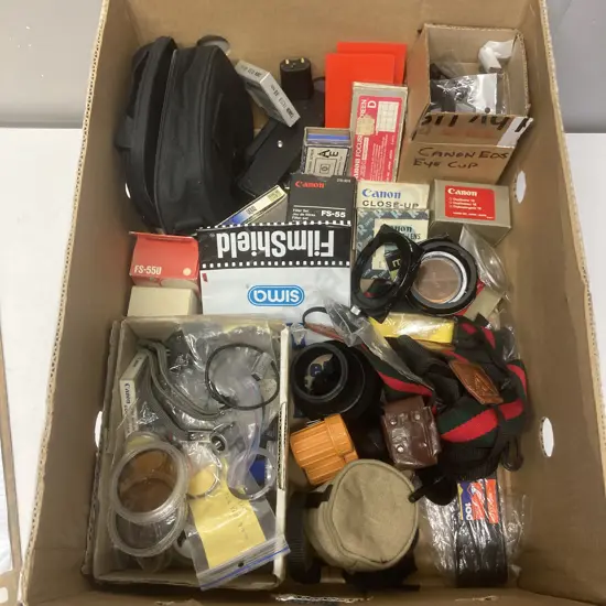 Box Lot Canon Camera Accessories & Others