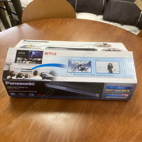 Panasonic 1TB Smart Blu-Ray Disc Twin HD Recorder DMR-BWT760GN, Black With Remote Control