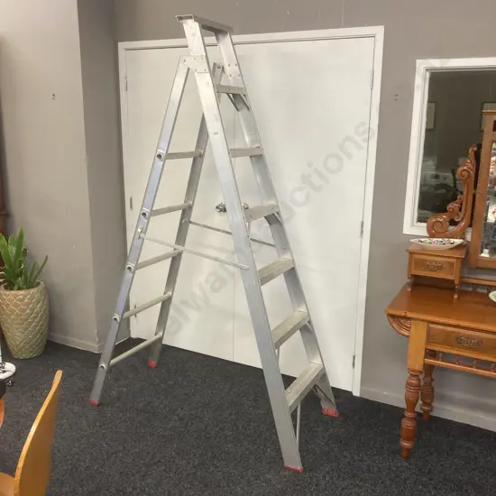 Aluminium Extension Step Ladder. 207cm