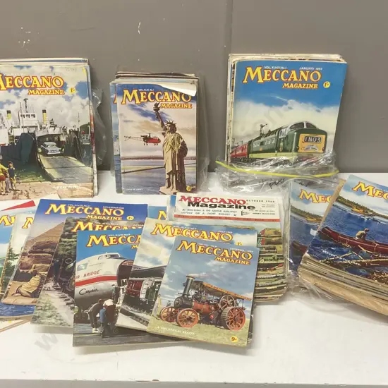 Vintage Meccano Magazines - Complete 12 Issues from 1958, 1961 (twice), 1962, 1963, Assorted Issues 1962 through to 1969
