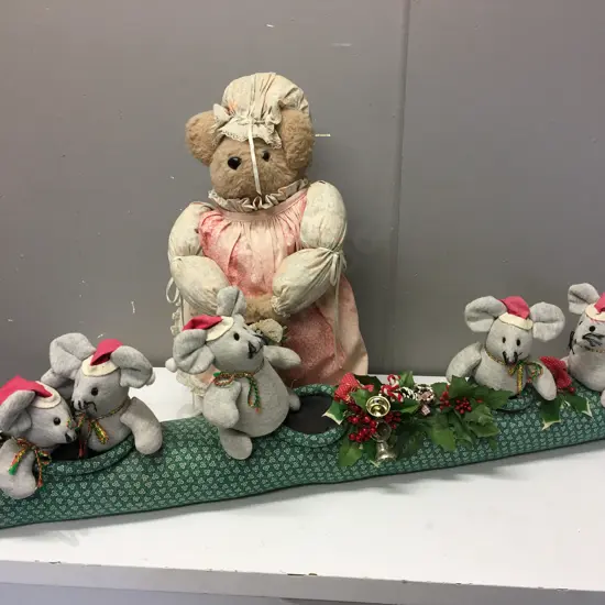 Vintage Door Stoppers Including Christmas Themed