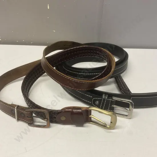 Four Mens Belts