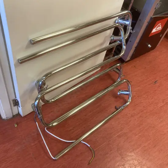 Pair of Heated Wall Mount Towel Rails