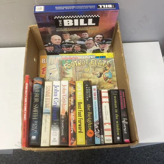 Box Lot Books - Footrot Flats 4, The Bill Case Book, Novels Etc
