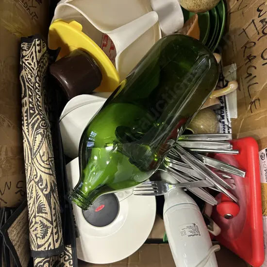 Sheffield Blender, Cutlery, Pottery Items Etc(Donated)