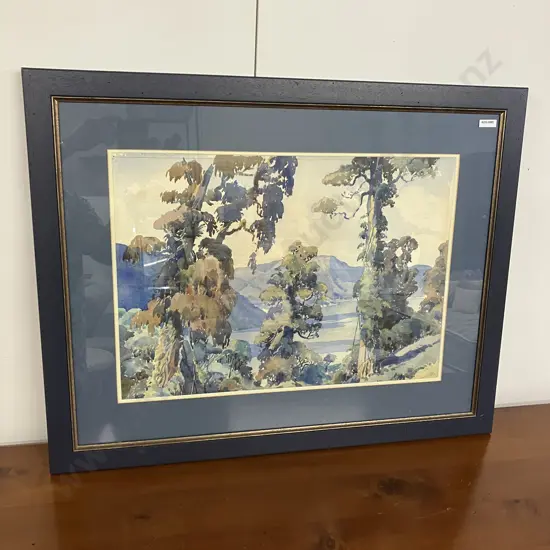 Landscape Watercolour, Glazed Frame. 61 x 77cm