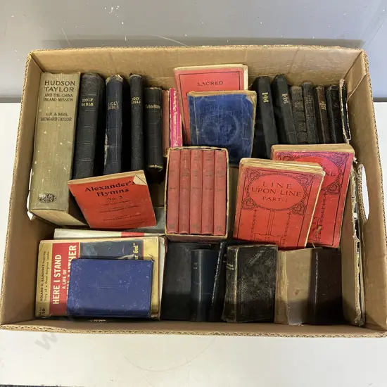 Vintage 1950s Our Daily Homily by F.B. Meyer Hardcover 5 Volume Set With Slipcase, Bibles