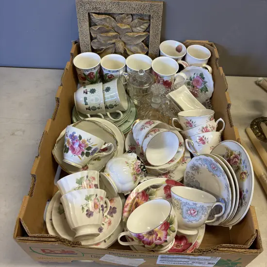 Large Assortment of Teaware, glassware etc