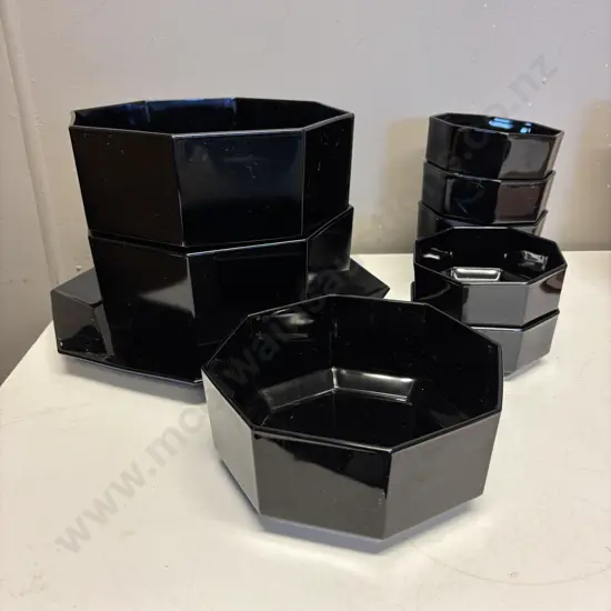 Arcoroc Black Dinnerset