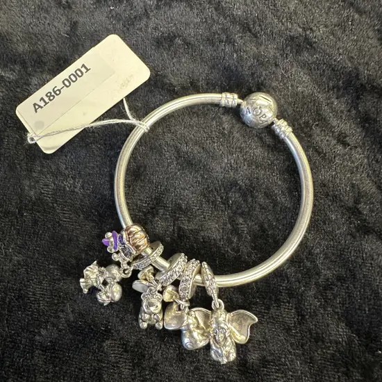 Pandora Baby Bangle With Five Charms