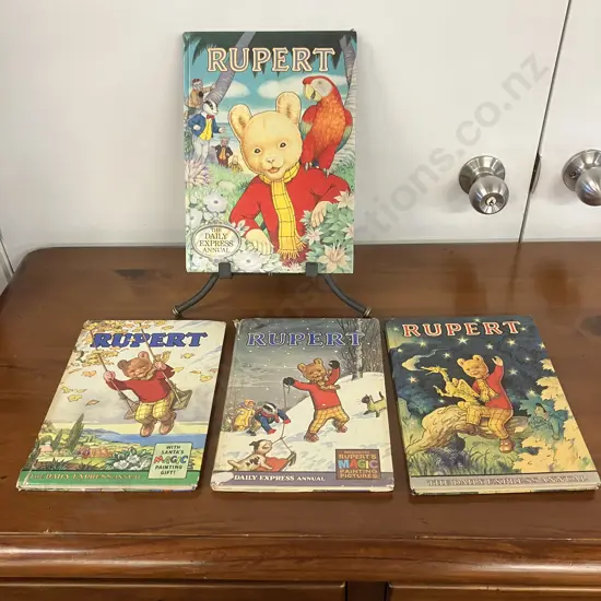 Lot of Four The Daily Express Rupert Annuals