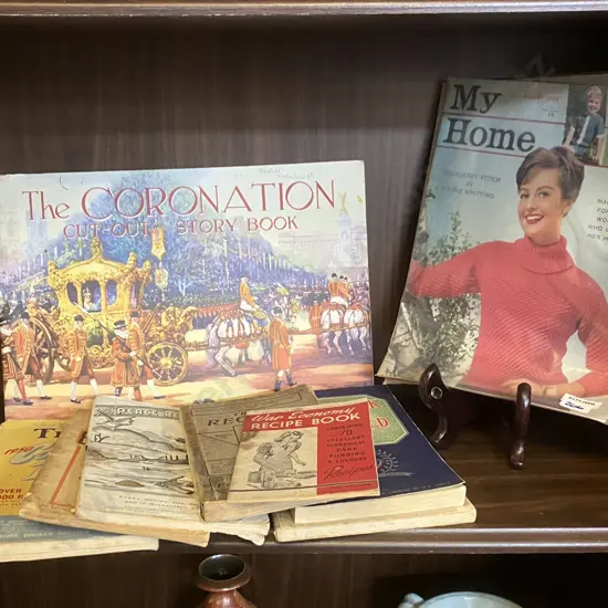 Vintage My Home Magazines "For the woman who loves her Home" February Editions 1958 & 1960 & Vintage Recipe Books Etc