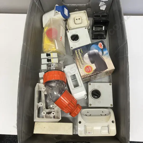 Box Lot Assorted Electrical