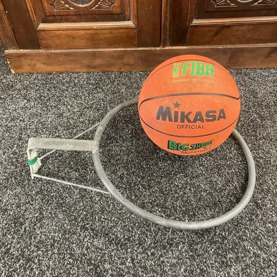 Netball Hoop & Mikasa Official Big Shoot Basketball