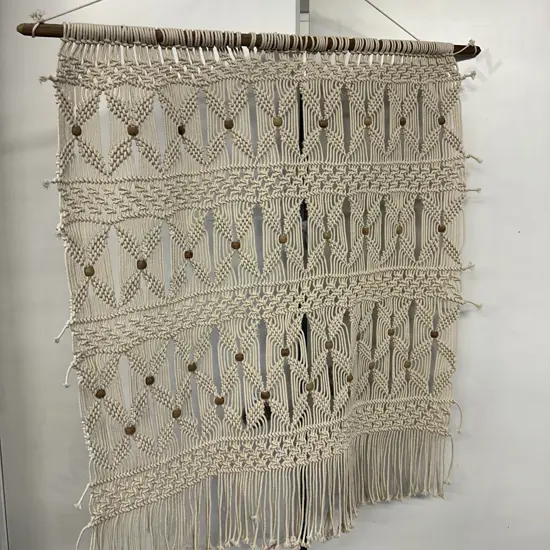 Vintage Macrame Wall Hanging. 103 x 80cm