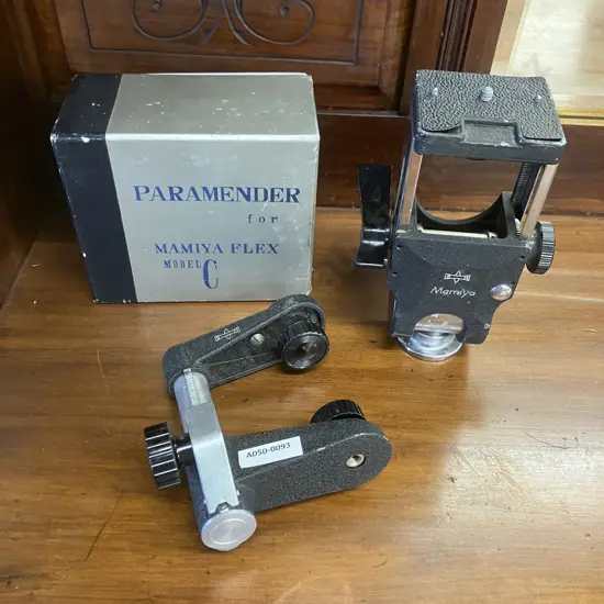 Mamiya Paramender For Mamiya Flex Model C In Box & Mamiya Paramender Type 3