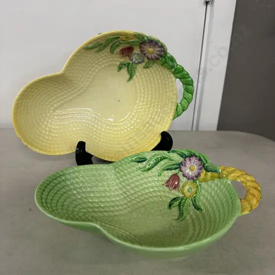 Vintage Carlton Ware Bowls Primulars & Basket Weave Design