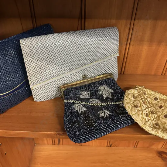 Vintage Clutch & Purses Including Beaded