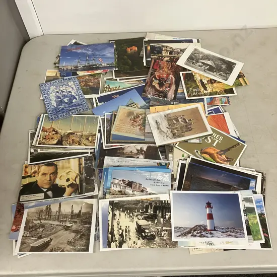 Lot of 200 World Postcards (Includes Some Very Old)