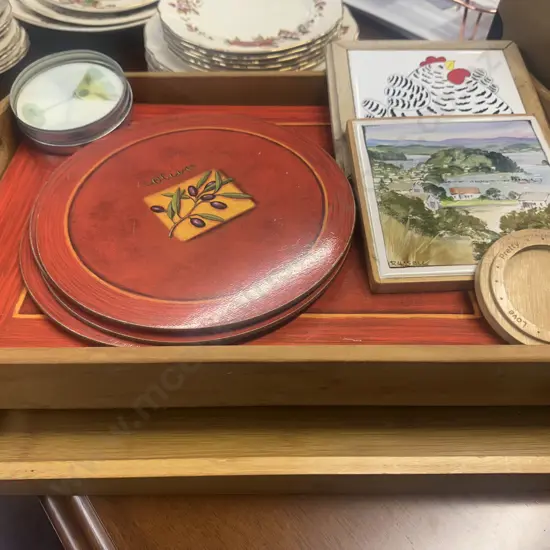 Wooden Trays, Placemats, Coasters Etc