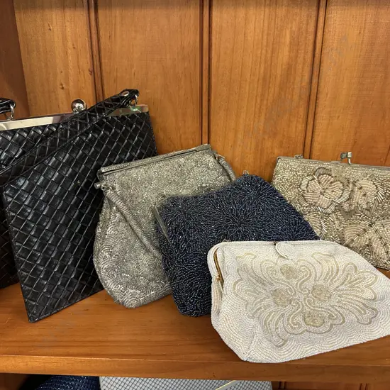 Vintage Clutch & Handbag Including Beaded