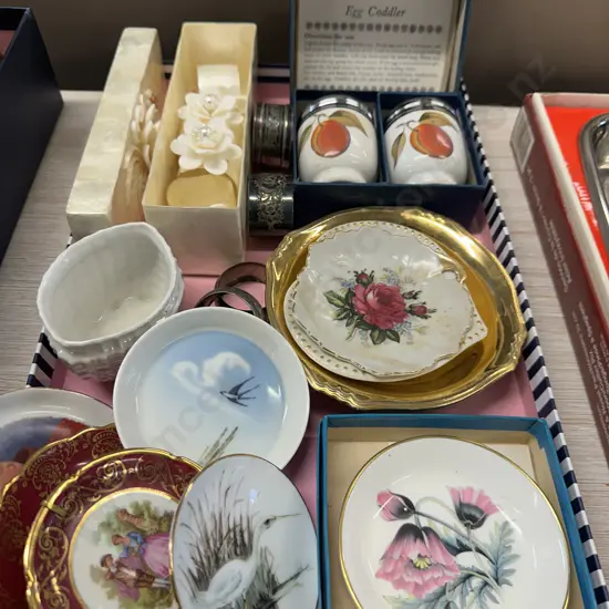Royal Worcester Egg Coddlers, Napkin Rings, Limoges Etc