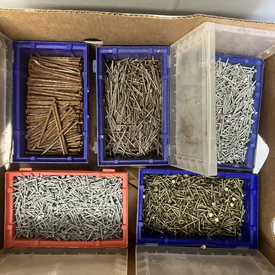 Box Lot Assorted Nails