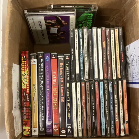 Box Lot Assorted CDs & Music DVDs
