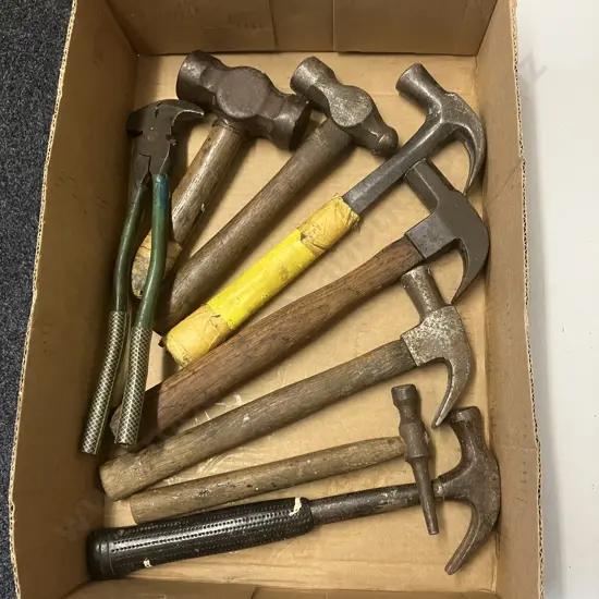 Box Lot Hammers & Fencing Pliers