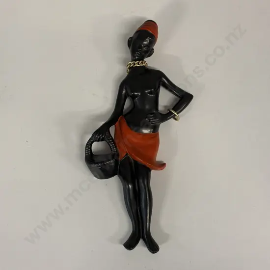Mid Century African Lady with basket