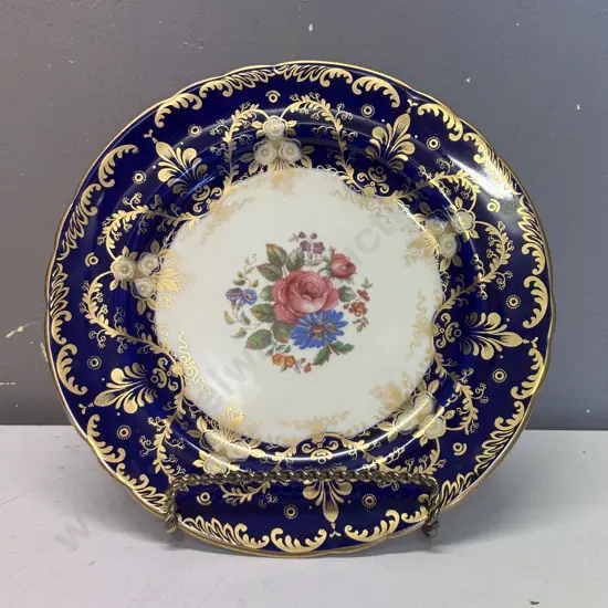 Aynsley Handpainted "Royalty" Cabinet Display Plate. Dia 23.5cm