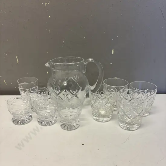Assorted Crystal ware including Webb Corbett