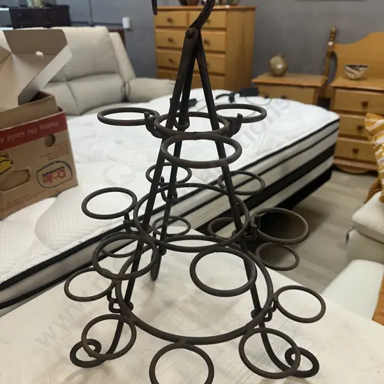 Wrought Iron 18 Bottle Wine Rack