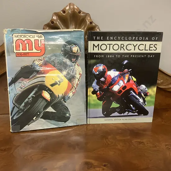 Motorcycle Year 1976 - 1977 No.2 Hardcover 1976 With The Encyclopedia Of Motorcycles From 1884 To The Present Day 2007