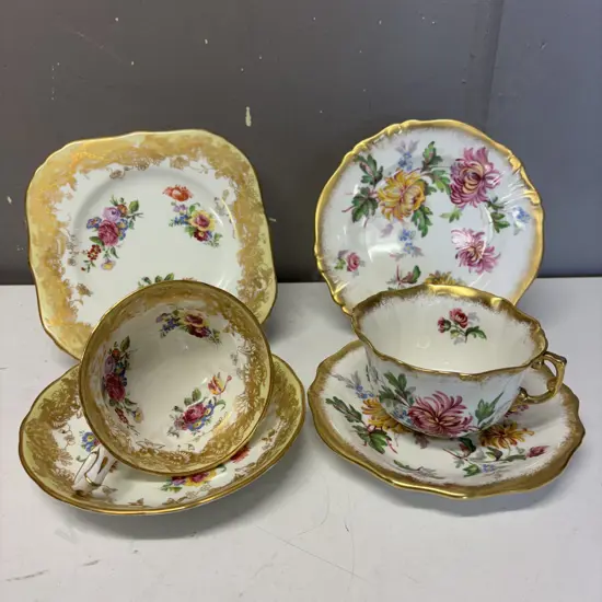 Antique Hammersley trios x 2