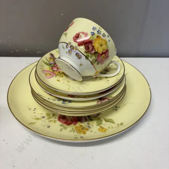 Assorted Royal Worcester Handpainted Teaware