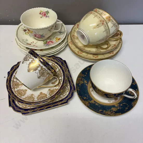 Assorted teaware.  Royal Doulton, Royal Winton and Aynsley