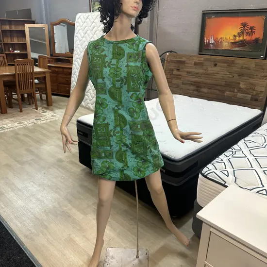 Female Mannequin Including Green Dress H174 (as found)