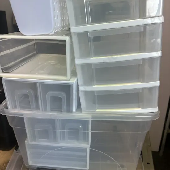 Assorted Plastic Storage Containers